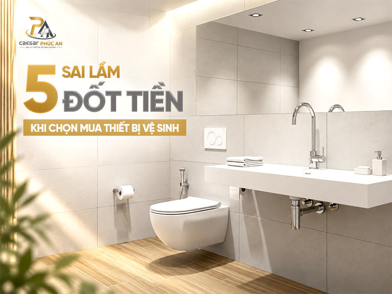 5 Sai Lầm "Đốt Tiền" Khi Chọn Mua Thiết Bị Vệ Sinh