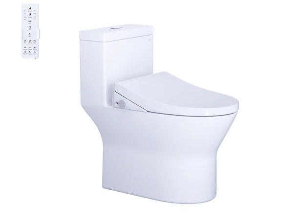 Bàn cầu một khối kết hợp với nắp điện tử - C1374F + TAF512H