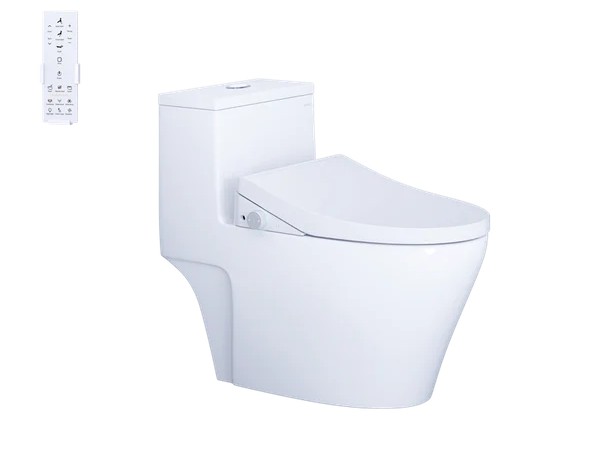 Bàn Cầu một khối kết hợp với nắp điện tử - C1356F + TAF512H - ảnh 1