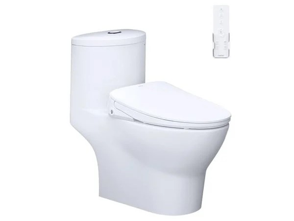 Bàn Cầu một khối kết hợp với nắp điện tử - C1375F + TAF710H - ảnh 1
