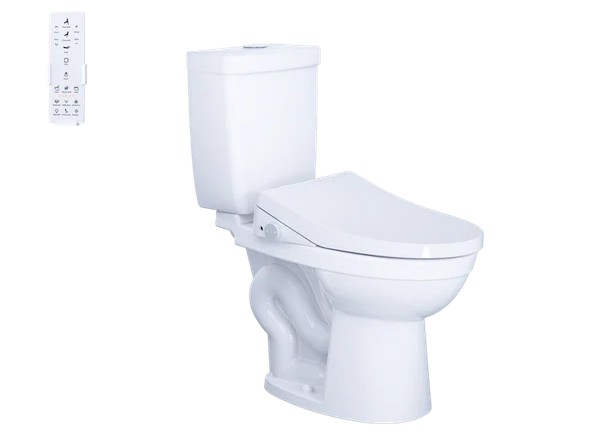 Bàn Cầu hai khối kết hợp với nắp điện tử CD1325 - TAF512H - ảnh 1