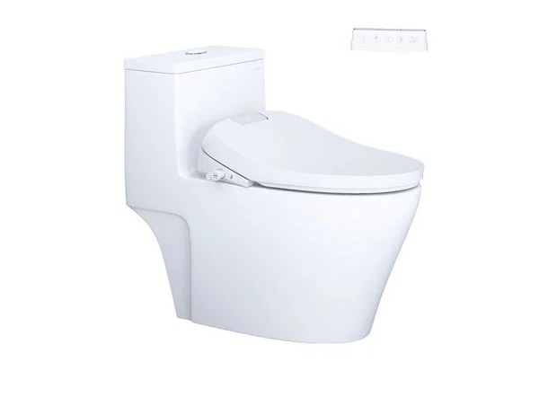 Bàn Cầu một khối kết hợp với nắp điện tử - C1356F + TAF610H - ảnh 1