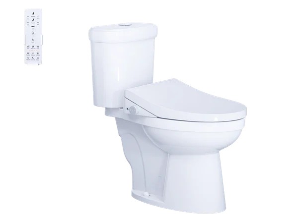 Bàn Cầu hai khối kết hợp với nắp điện tử - CT1338 - TAF512H - ảnh 1